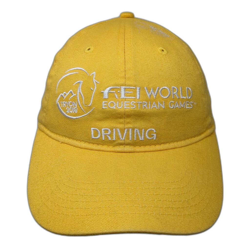 Dyehard Baseball Cap Yellow One Size Tryon 2018 Driving World Equestrian Games